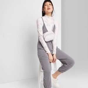 Wild fable size L gray cozy jumpsuit